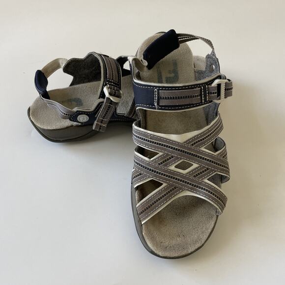 FootJoy Shoes - FootJoy Golf Sandals Women's Size 6M Blue Gray 48445 Soft Spikes Hook & Loop